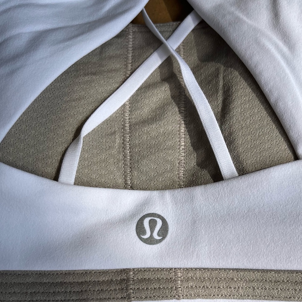 White, Size 12 Lululemon Nulu Yoga Bra. - Picture 6 of 8